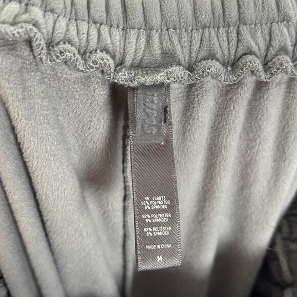 Skims Grey Velour Jogger Lounger Pants Size Medium - Picture 3 of 3